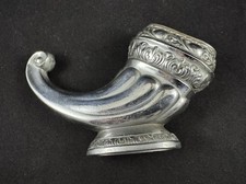 Vintage Evans Silver-Plated Cornucopia Table Lighter - Made in Occupied Japan picture