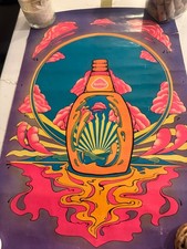Rare Vintage Heidelberg Beer Poster Psychedelic Carling Brewing Tacoma, WA. picture