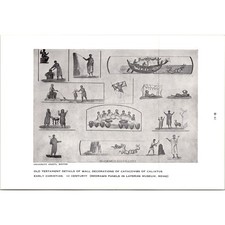 Catacombs of Calixtus Old Testament Details Vintage Print STF-UP3 picture