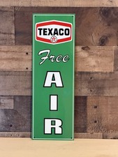 Texaco Free Air Garage Metal  Gasoline Gas sign Pump Oil picture