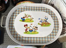 HTF VTG DISNEY STORE Mickey’s Summertime Fun BBQ Metal Serving Tray  New picture