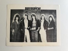 QUEENSRYCHE Vintage Picture 8 X 10 Glossy Black & White 1980's Fan Club Photo picture