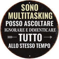 I Am Multitasking I Can Listen Ignore and Forget Tin Metal Signs Home Décor picture