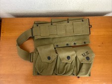 WWII US Army M1937 BAR Ammunition Belt Marked D.M. Shoe 1941 Excellent Condition picture