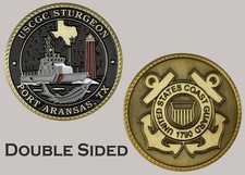 USCGC Sturgeon Port Aransas Texas Coast Guard Challenge Coin  J#45 picture