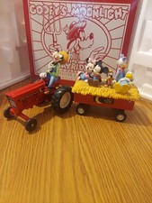ERTL Disney Goofy's Moonlight Hayrides Die-Cast Tractor Set - Boxed READ picture