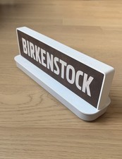 Birkenstock Store Retail Display Sign 12” Logo Wood Plastic  picture