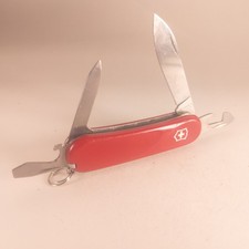 Victorinox Evo 11 Swiss Army Knife Delemont 85mm Red Excellent Condition picture