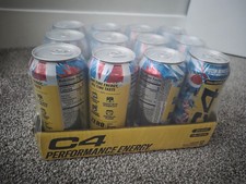C4 Performance Energy Drink Frozen Bombpop Zero Sugar 16oz 12 Pack Cans picture