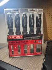 Craftsman 36859 5 Pc Wood Chisel Set 1/4 1/2 3/4 1
