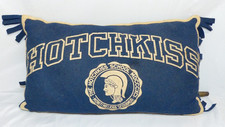 Incredible Vintage / Antique Hotchkiss School Pillow Lakeville CT  Estate Find  picture