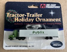 Publix Semi Truck Christmas Ornament 1:256 Diecast Promotions New Sealed picture