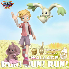 Wallace Terriermon Lopmon Resin JBS Studio Digimon Figure 12cm Presale picture