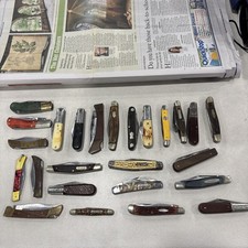 Lot Of 25 Vintage Pocket Knives Barlow, Boker, USA, Etc. AS IS picture