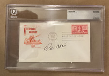 Red Adair Signed Autograph 1948 First Day Cover Firefighter Becket BAS Slabbed picture