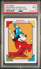 MICKEY MOUSE 1991 Disney Impel Collector Cards #111 PSA 9 Sorcerer's Apprentice picture