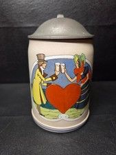 Antique German Jugendstil Beer Stein Merkelbach/Wick Franz Ringer Style c.1905 picture