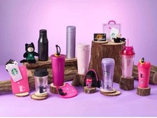 Pre Starbucks Japan 2026 Moon Light Halloween Tumbler Glass Bottle Mug Keychain picture