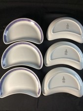 Set of 6 Vintage British Airways First Class Crescent Plates by Royal Doulton picture