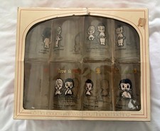 Vintage Anchor Hocking 1976 Kim Casali LA Times Love Is 8 Pc Set 12oz Glass Cups picture