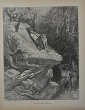 Antique Gustave Dore Don Quixote's Madness Art History 1880 Victorian Era picture