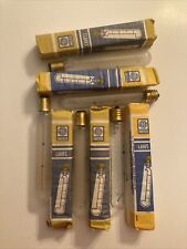 GE Lamps 5 Vintage Light Bulbs CGE Long Tubular Lightbulb NOS In Box 20612 WD3 picture