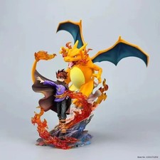 17cm Pokemon Charizard Gary Oak Anime Figure PVC Collectible Model Toy Gift New picture