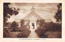 Westbury New York Childrens Library Street View Postcard Copy picture