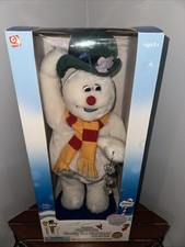VTG~2002 Gemmy Frosty Snowman~Spinning Snowflake~Animated Song/Dance~Boxed~WORKS picture