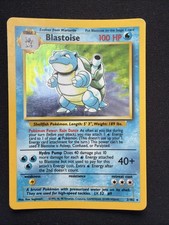 Pokémon TCG Blastoise Holo Card Base Set 2/102 LP/MP picture