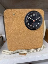 Vintage AT&T Western Electric Noteworthy Cork Clock Phone TESTED WORKING Trimlin picture