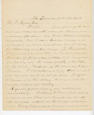 1883 Handwritten Business Letter New Ipswich NH Formulas Signed SA Thayer picture