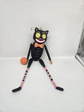Very Rare 16” Twitchy the Cat Halloween Kooks Glitterville Studios articulated picture