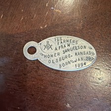 1960 Natural Bridge VA Aluminum Souvenir Metal Typer Key Tag Token picture