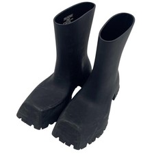 Balenciaga TROOPER Rubber Boots 265cm Black Waterproof Designer Footwear (Ages 1 picture