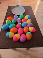 22 Vintage 70s Easter eggs multicolored picture