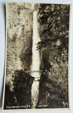 c1930s RPPC Multnomah Falls Oregon 620 Feet Benson Bridge Postcard Eddy Photo picture