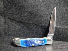 Case XX TINY HUNTER POCKET KNIFE BLUE BONE 61165 TH SS No Box.. 5X's 5 Dots-2000 picture