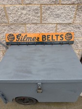 VINTAGE 1940's GILMER FAN BELTS SIGN DISPLAY RACK picture