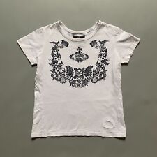 Vivienne Westwood Anglomania T Shirt Women Ladies Big Logo White Size XS picture