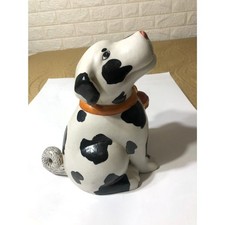 Vtg Neiman Marcus Porcelain Dalmatian Dog Figurine Bell Collar Hong Kong Regency picture