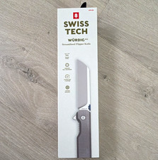 Swiss Tech Würdig M2 Flipper Pocketknife 154CM Canvas Micarta picture
