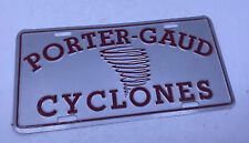 Vintage Porter-Gaud Cyclones Charleston, South Carolina Metal License Plate Tag picture