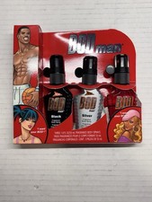 Vintage 2007 BOD Man Black Fragrance Body Spray Deodorant Set 3 Piece NOS picture
