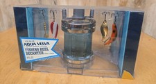 Vintage Aqua Velva Fishing Reel Decanter With 4 Lures New With Box Vintage Old picture
