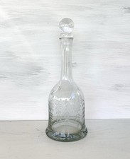 Vintage Crystal Decanter Waterford  Georgian Style – Retro '50s Etched Shoulder picture