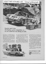 Original 1968 Porsche 911 vintage print ad: 