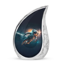 Astronaut Small Urn - Funeral Cremation Urn For Human Ashes - Urn For Ashes picture
