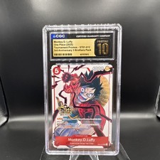 CGC Pristine 10 One Piece Monkey D. Luffy 2025 Tournament Promos ST01-012 picture