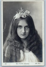 c1910's Miss Patey Olympia Portrait Henri Manuel Signed RPPC Photo Postcard picture